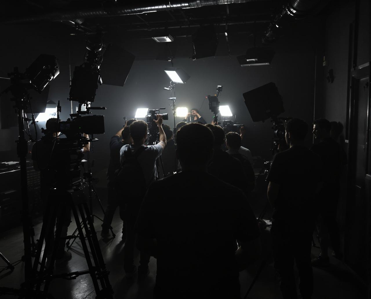 九一视频制作现场